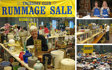 church rummage sales this weekend near me